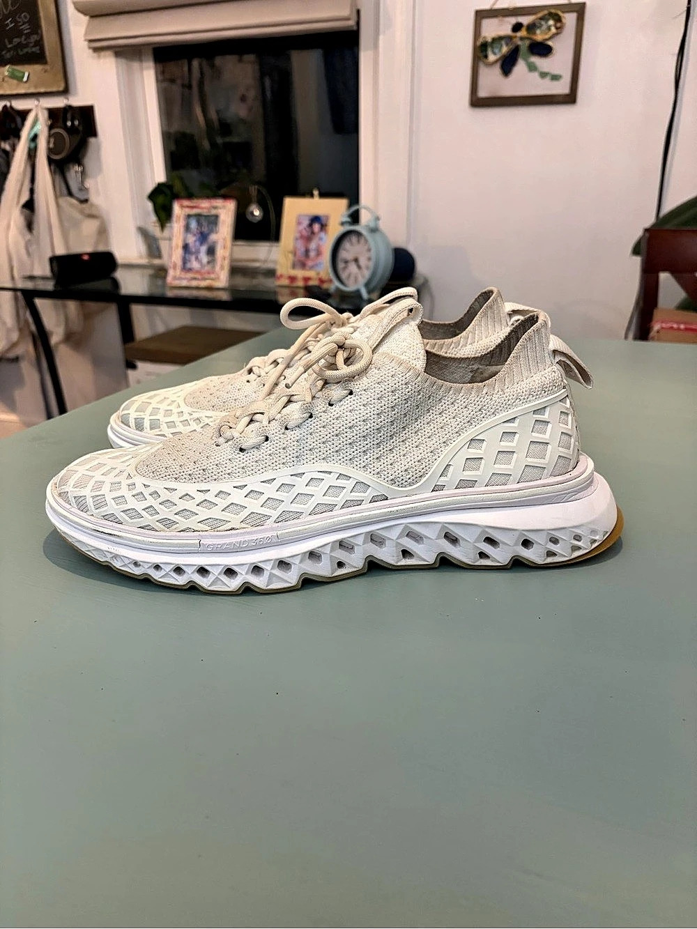 Cole Haan 5.ZERØGRAND WRK Stitchlite White Knit Sneakers Men’s 8.5 C37320